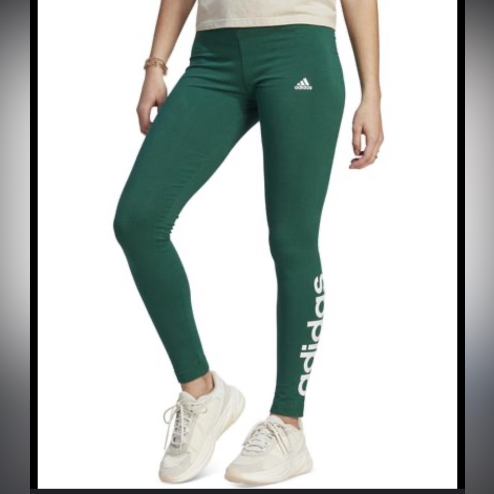 Adidas cotton leggings size small new